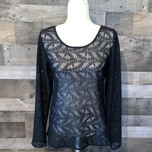 Willow Bay Long Sleeve Lace Boho Top